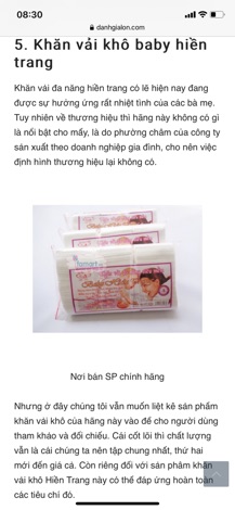 5 bịch Khăn vải đa năng siêu mềm