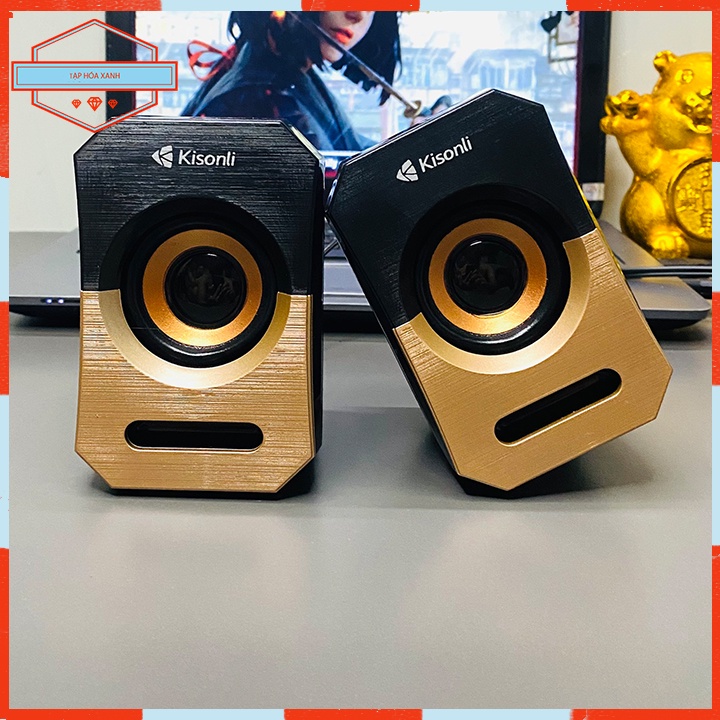 Loa Máy Tính Laptop PC Để Bàn 2.0 KISONLI A-606 Có Dây Chính Hãng Loa Vi Tính Mini Nghe Nhạc
