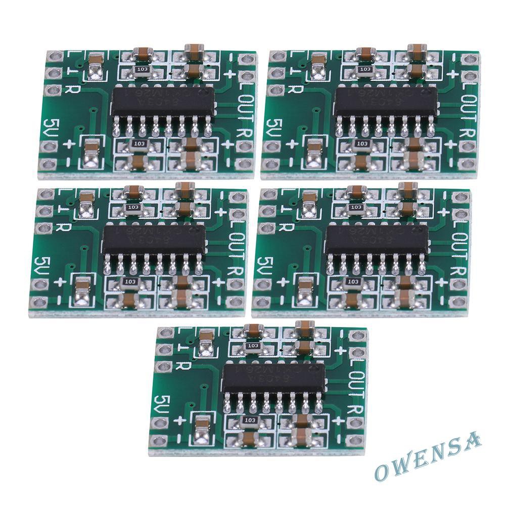 Ow  5/10pcs PAM8403 Mini Digital Amplifier Boards 2x3W Power Amplifier Modules♥