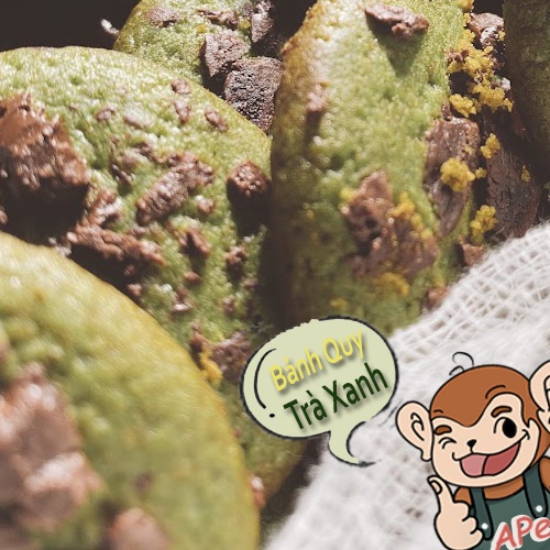 BÁNH MATCHA COOKIES (BÁNH QUY TRÀ XANH)