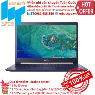 Laptop Acer Swift SF514-53T-58PN NX.H7HSV.001 - Intel core i5-8265U, 8GB RAM, SSD 256GB, Intel UHD Graphics 620, 14 inch