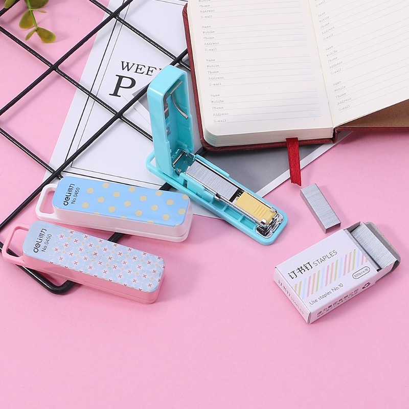 Bộ dập ghim mini 3 màu tiện lợi