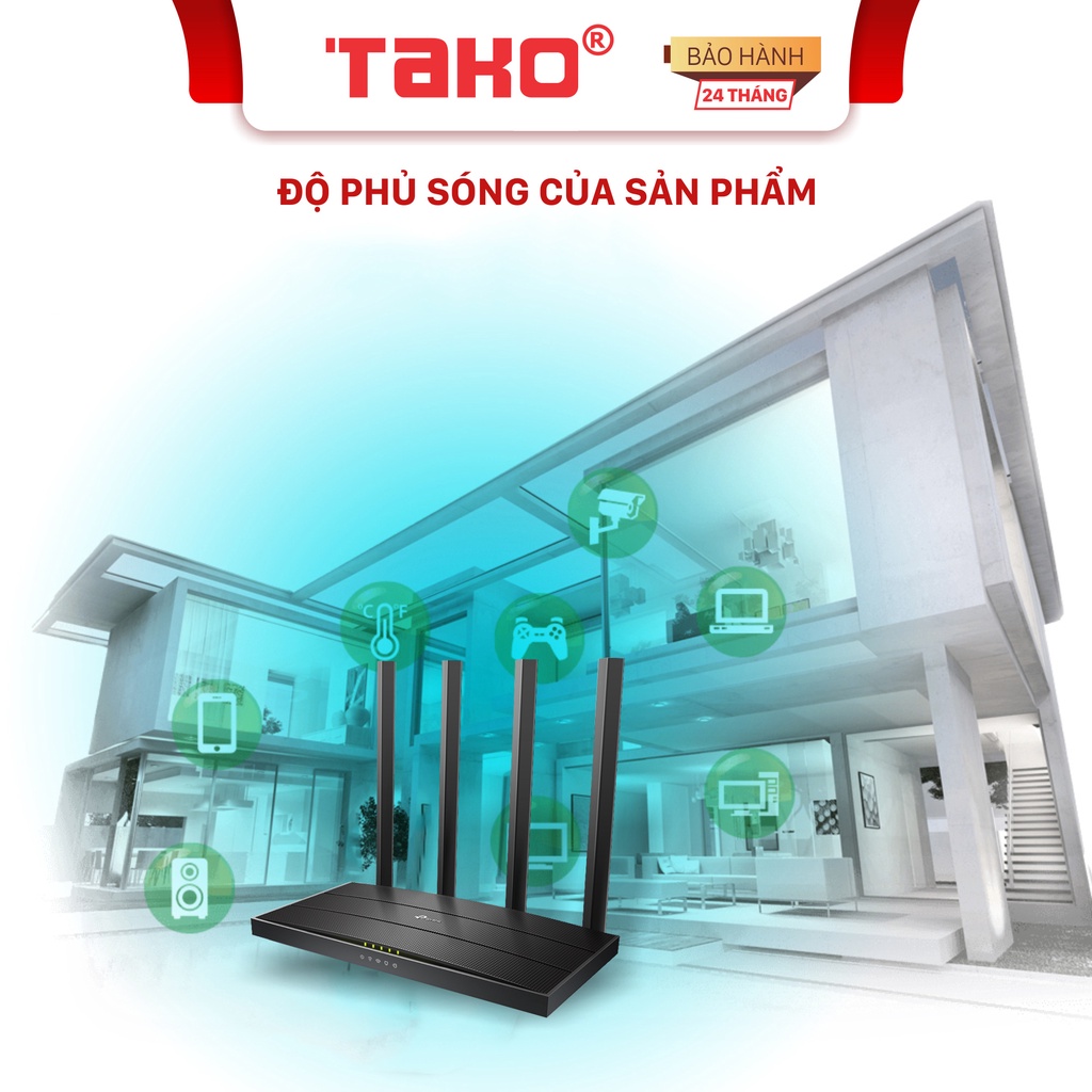 Bộ phát wifi TpLink Archer C80 công nghệ MU-MIMO 3x3 băng tần kép chuẩn AC1900. Chính hãng, BH 24 tháng