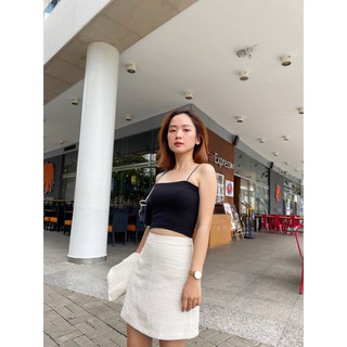 Set Áo và chân váy Tweed nút bọc