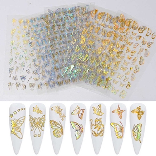 Miếng Dán Trang Trí Móng Tay Hình Bướm 3d