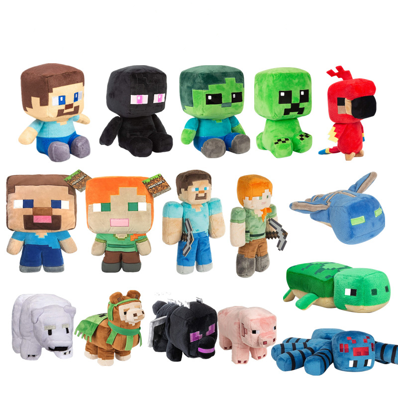 Thú Nhồi Bông Hình Nhân Vật Trong Game Minecraft Mới