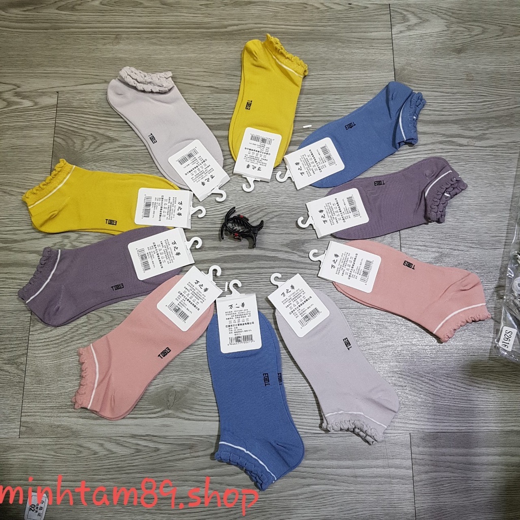Tất cổ bèo nữ khử mùi chống hôi chân siêu xinh