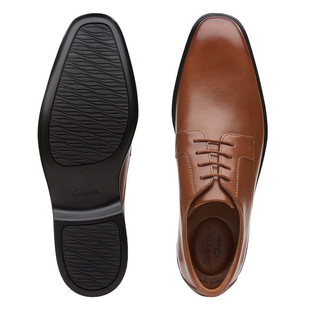Giày buộc dây nam CLARKS Bensley Lace màu nâu