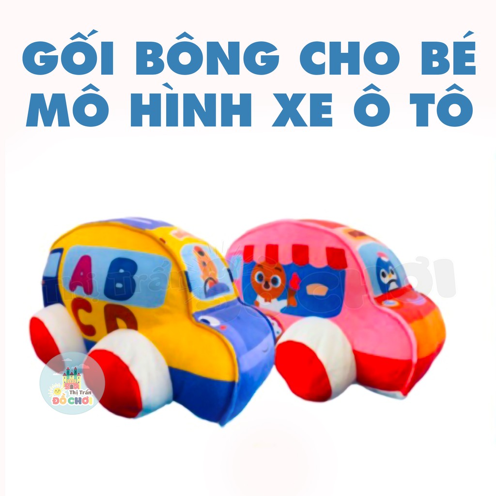 Gấu bông cho bé thú ngồi bông mô hình xe ô tô - gaubongxehoi - Thị trấn đồ chơi