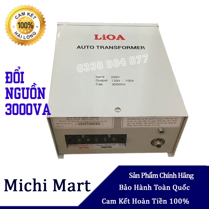 Đổi nguồn công suất lớn Lioa 3000VA - Đổi nguồn cho bếp từ nội địa