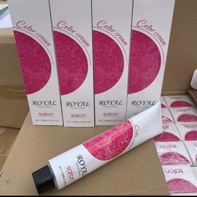 Màu nâu tây siêu đẹp VERY LIGHT ASH BROWN ROYA 100ml  mã màu 12.7