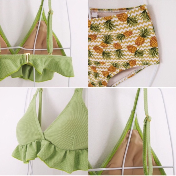 Bikini 2 dây Hai Mảnh Cách Điệu có mút điệu đà bánh bèo đồ bơi nữ sexy Quảng Châu Chất Đẹp 2352 DK7T303