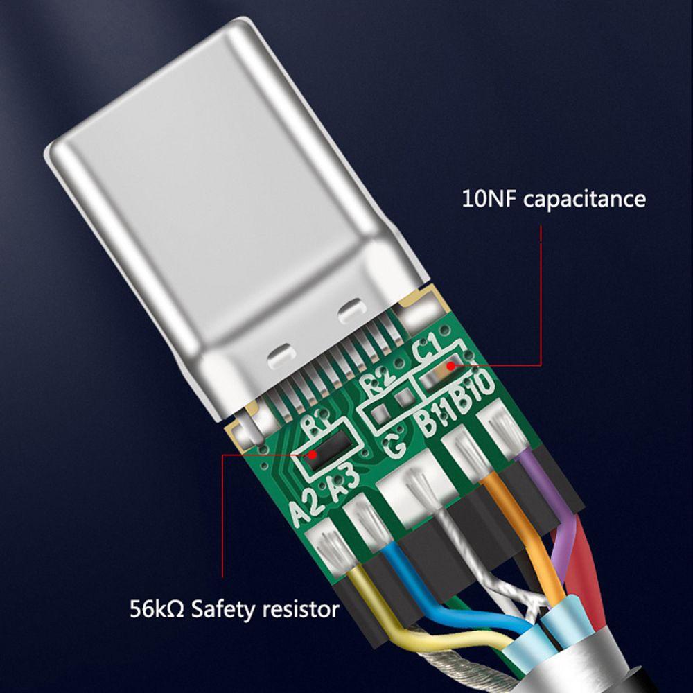 Cáp Sạc Nhanh / Truyền Dữ Liệu 60W 3A 10Gbps Cổng USB3.2 Kỹ Thuật Số Cho Điện Thoại