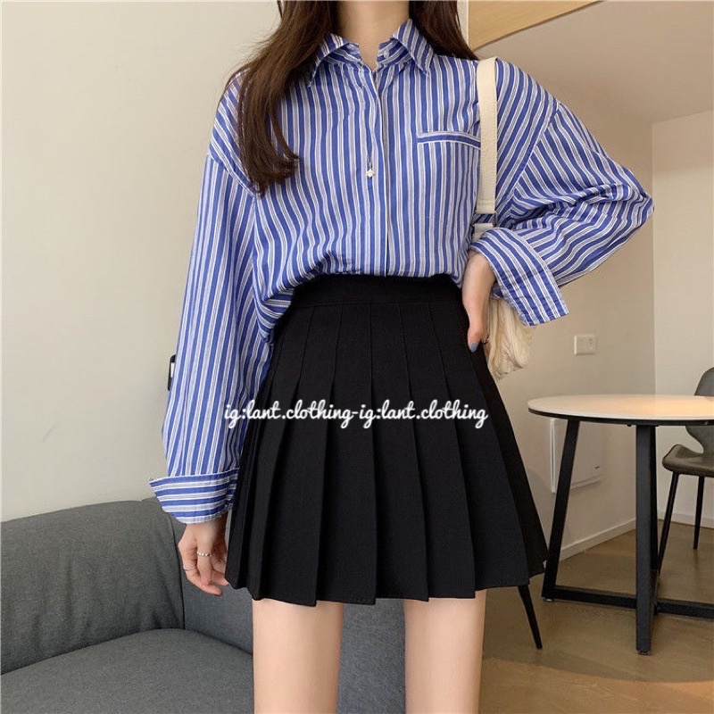 Chân váy xếp li ngắn ulzzang