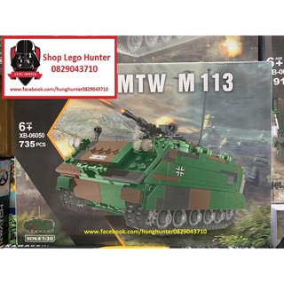 Xingbao XB 06050 Bộ đồ chơi xếp hình Army Xe thiết giáp MTW M113 735 chi tiết