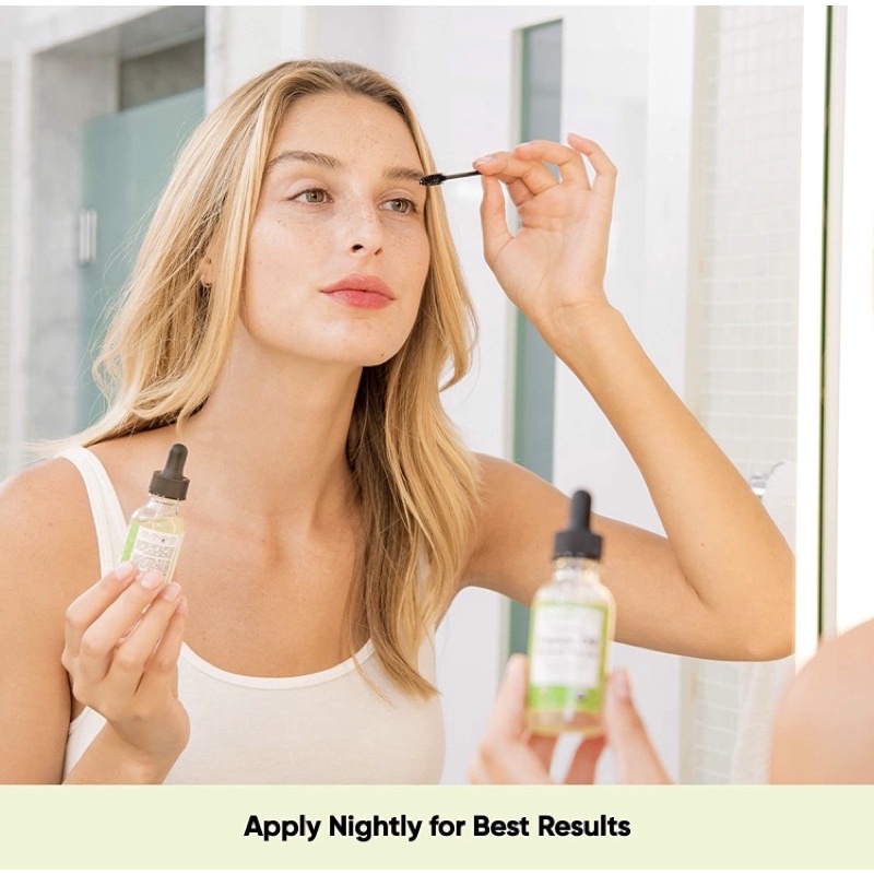 Serum dưỡng mi dầu thầu hữu cơ Sky Organics Castor Oil 30ml USA