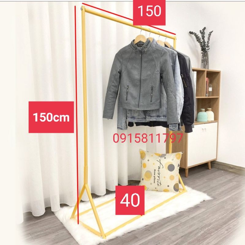 KỆ ĐƠN CHỮ Y NHŨ ÁNH VÀNG - HÀNG LOẠI 1, sào kệ dùng cho các Shop thời trang