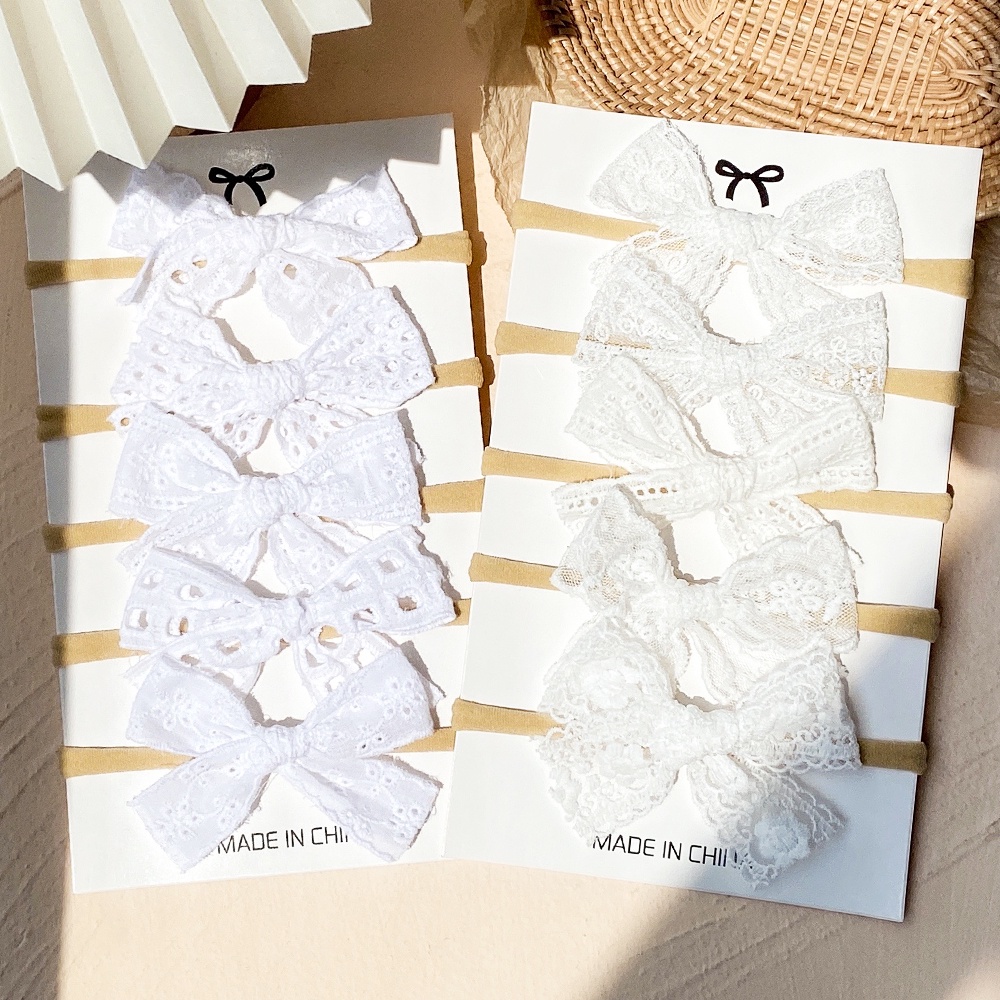 KIDSBOWS Set 10 Băng Đô Nơ Xinh Xắn Dành Cho Bé Gái