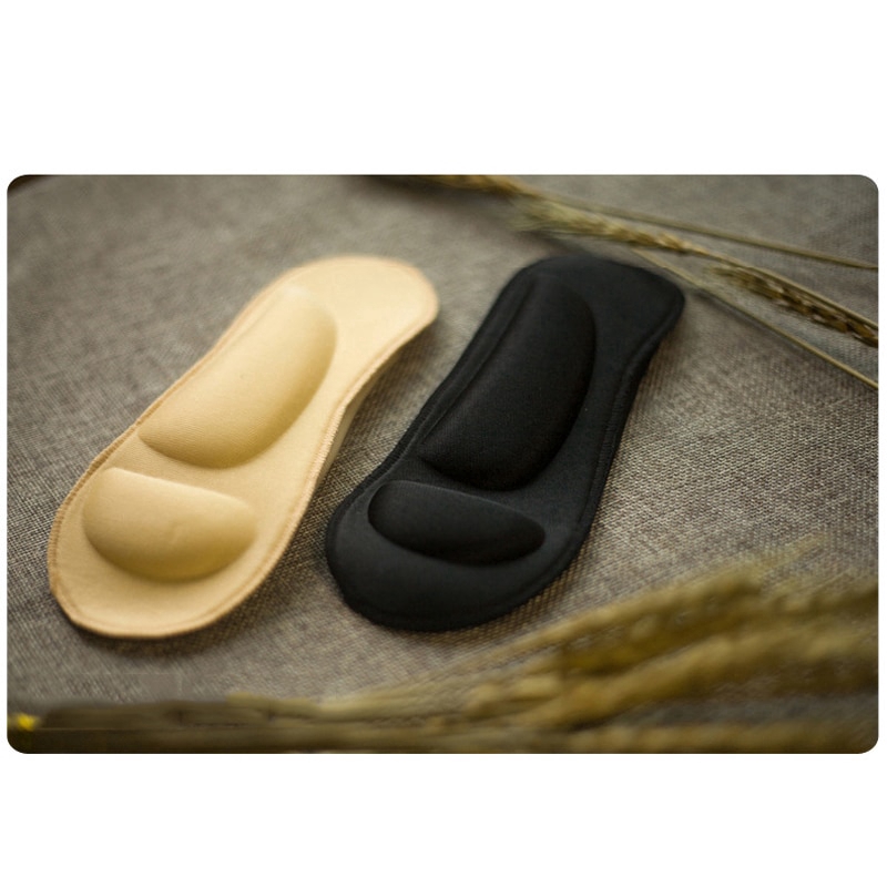 3D Sponge Padded Socks Women's No Show Cushion Liner Ice Silk Boat Sock Foot Pain Relief Arch Support Insole Sock