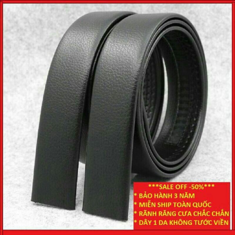 Thắt Lưng Da Nam Khóa Tự Động Cao Cấp, Dây Nịt Nam Da Bò 100% Chính Hãng Mạ Vàng Bạc Nam Tính