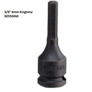 Đầu tuýp mũi lục giác dùng hơi 3/8” 6mm kingtony 305506m