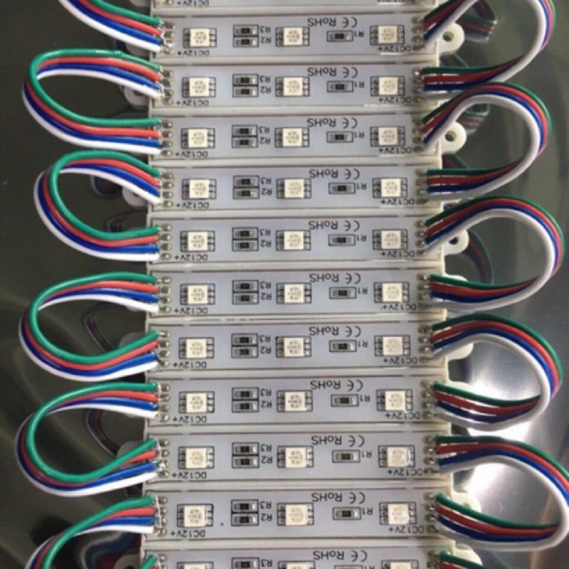 Led hắt 7 màu RGB vỉ 20 thanh chống nước
