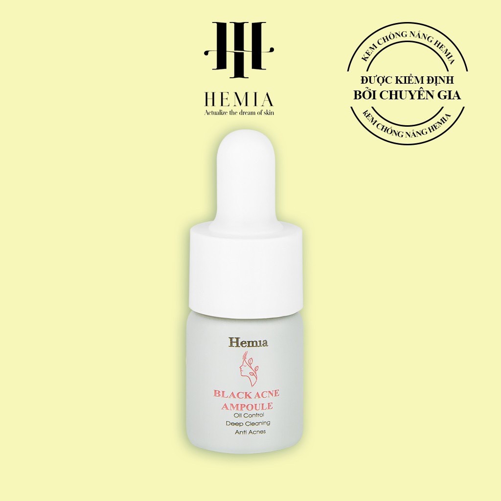 Serum Detox mụn hoa sâm Hemia 24h, mụn bọc ,mụn mủ, mụn đầu đen, mụn trứng cá, mụn ẩn...trắng da