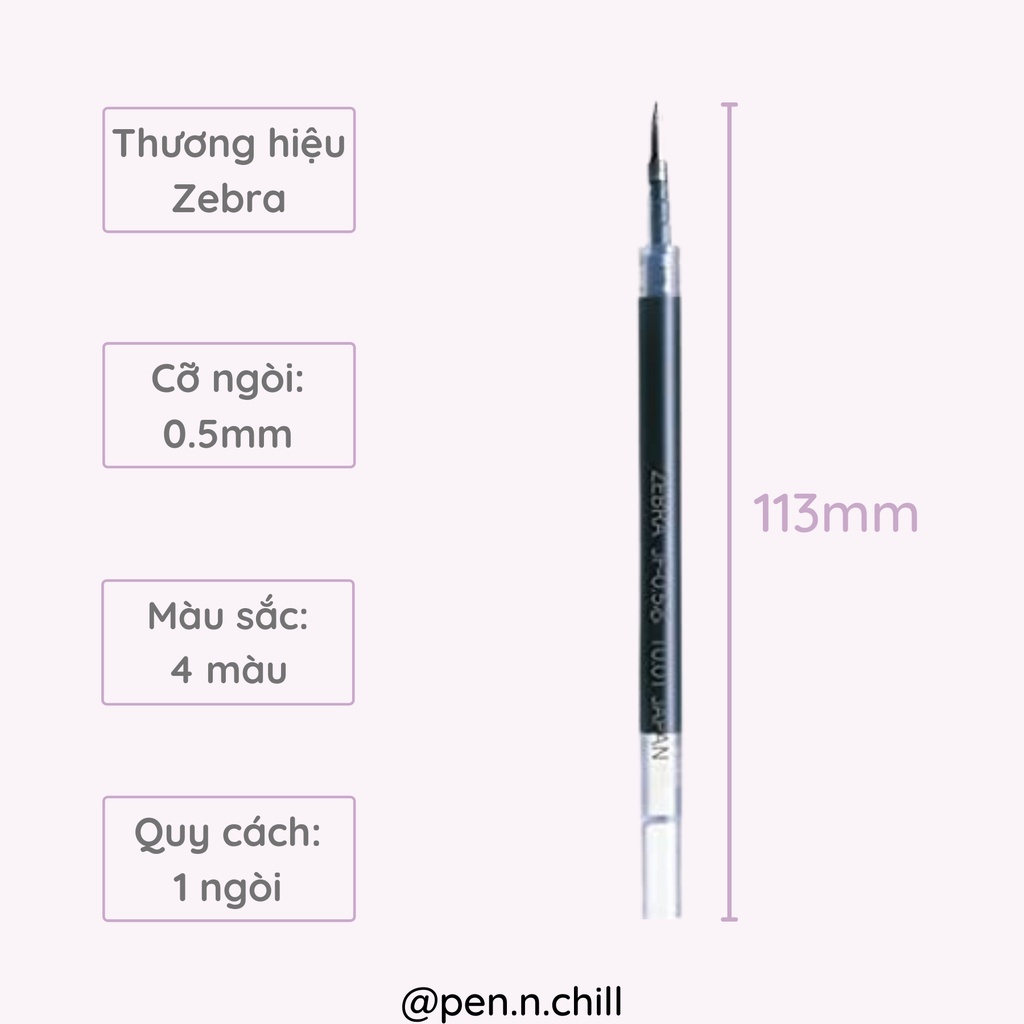 Ngòi Bút Thay Thế Bút Gel Zebra Sarasa Clip 0.5mm / 0.4mm