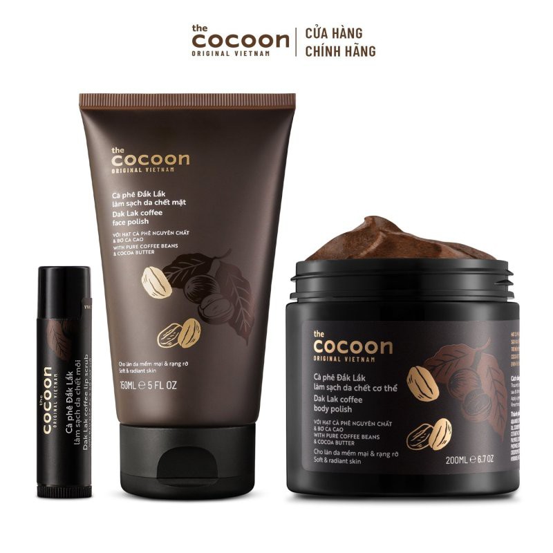 Combo Tẩy da chết Cocoon Cà Phê Đắk Lắk - Phiên Bản Giới Hạn