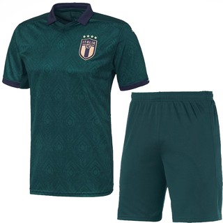 Quần Áo bóng đá Đội tuyển Ý Sân Khách - Xanh Rêu - mùa giải mới 2020 - vải thun lạnh xịn - thấm hút mồ hôi