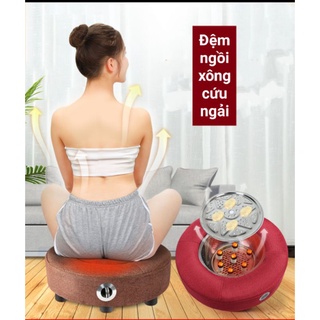 Đệm xông ngải cứu điều chỉnh nhiệt độ.Đệm ngồi xông thảo dược ngải cứu