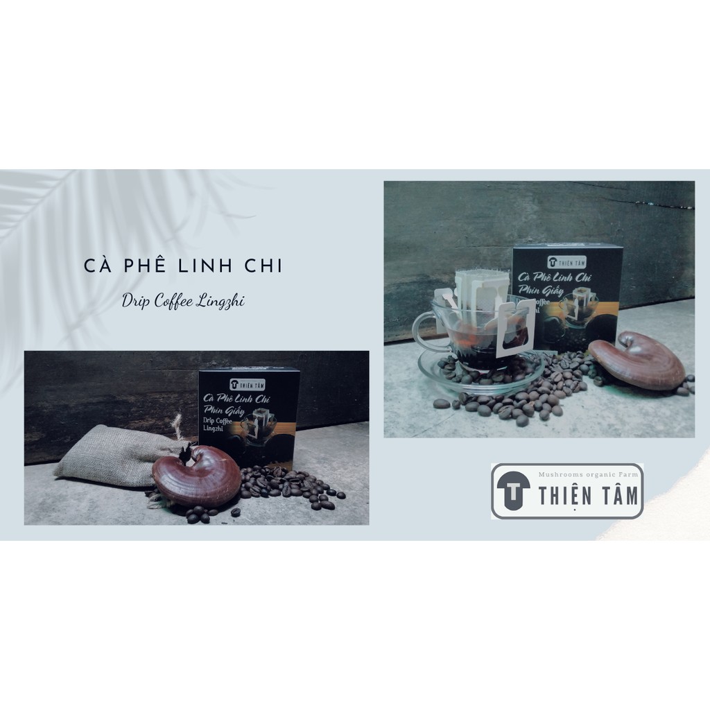 Cà phê Linh Chi Phin Giấy Tiện Lợi Thiện Tâm (hộp 10 túi x 12g x 10 túi Đường) | BigBuy360 - bigbuy360.vn