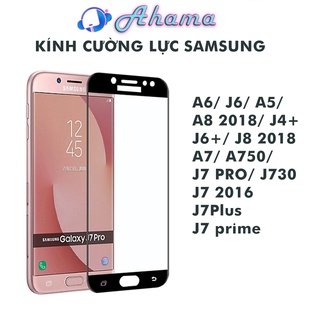 Kính cường lực samsung J4+ J6 J6+ A6 A6+ A7 2018 J7 Prime J7 Pro J730 A750 J8 A8 2018 A8+ A9 2018 Full Màn Kính [9D]