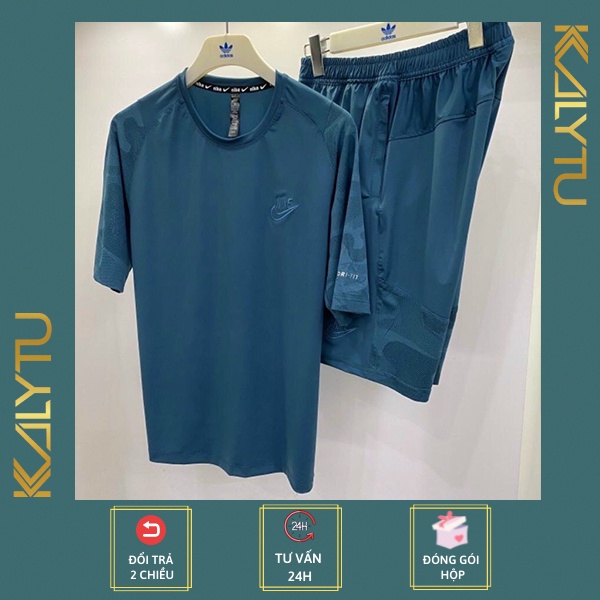 Bộ thể thao nam mặc nhà siêu mát, bộ cotton nam kiểu dáng năng động thoải mái thấm hút mồ hôi tốt - KALYTU
