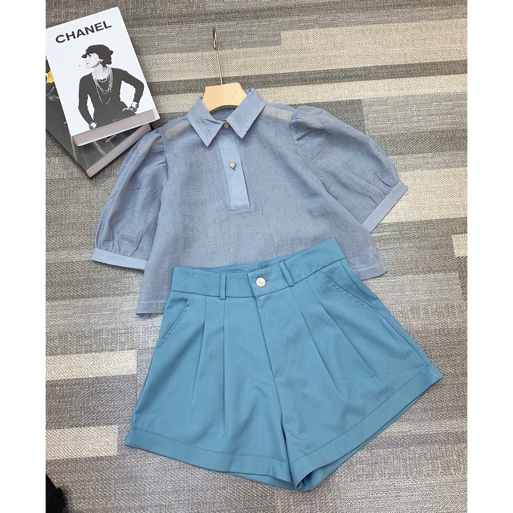 SET ÁO TAY PHỒNG QUẦN SHORT MÀU