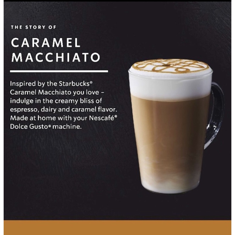 Cafe viên nén Dolce Gusto Starbuck Caramel Machiato