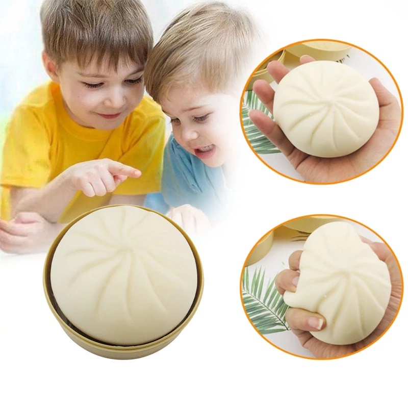 Đồ Chơi Mềm Dẻo Giảm Căng Thẳng Hình Bánh Bao