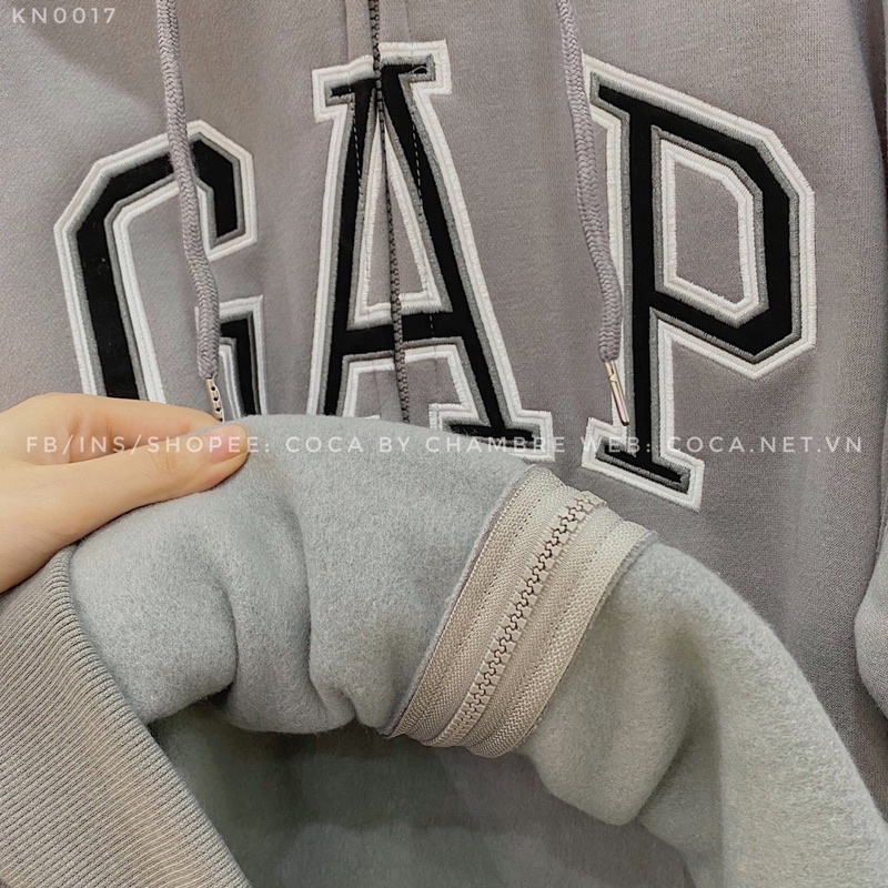 [KN0017]⚙️ Áo khoác HOODIE ZIP nỉ bông dày form rộng GAP (Có sẵn/ảnh thật) | BigBuy360 - bigbuy360.vn