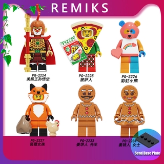 Mô Hình Nhân Vật Phim Hoạt Hình Monkey King Gingerbread Man / Gấu / Cáo / Pizza PG2224-PG2234
