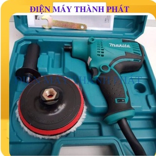 Máy chà nhám đánh bóng Makita GV6010 mini tròn rung cầm tay dùng cho xe máy, ô tô