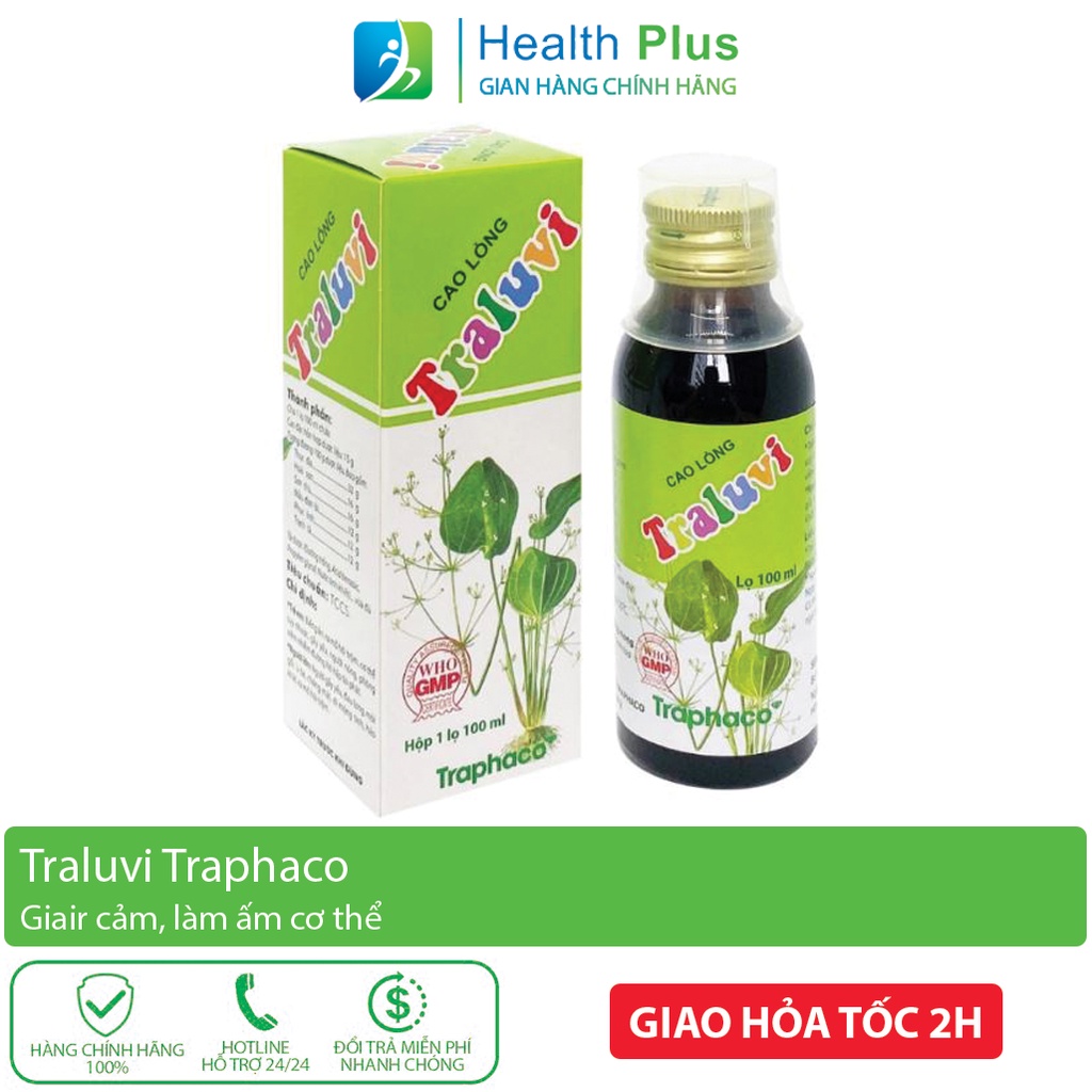 Cao lỏng Traluvi Traphaco 100ml giảm biếng ăn, ra mồ hôi trộm, gầy yếu