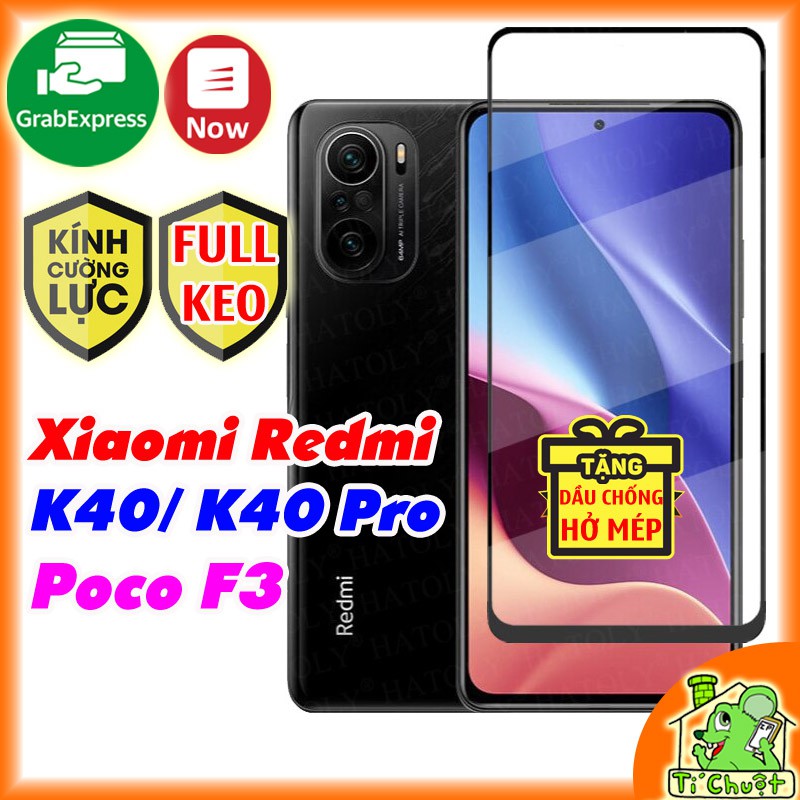 [FULL KEO-Ảnh Thật] Kính CL Xiaomi Redmi K40/ K40 Gaming/ Poco F3/ F3 GT/ Mi 11i Cường Lực FULL Màn