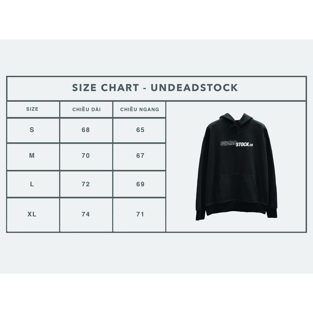 Áo Nỉ Mũ Undeadstock Dáng Rộng - Hoodie Basic Local Brand
