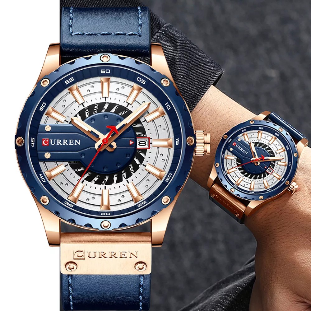 Đồng hồ nam CURREN 8374X chống nước kiểu Quartz phong cách thể