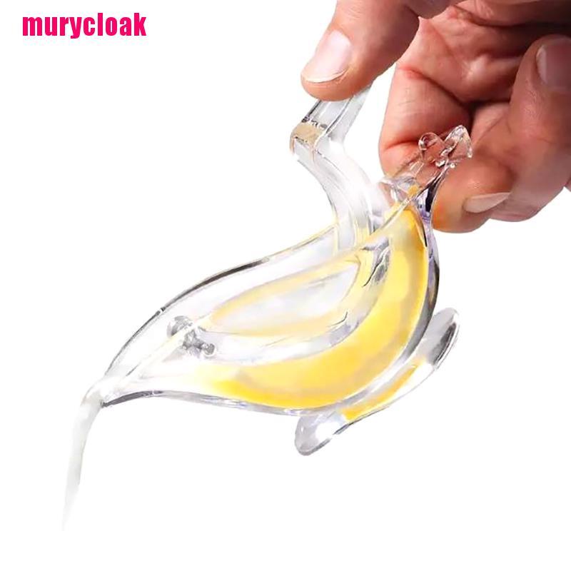 【mur】Acrylic Lemon Clip Transparent Fruit Juicer Home Kitchen Bar Gadget Boat Shape