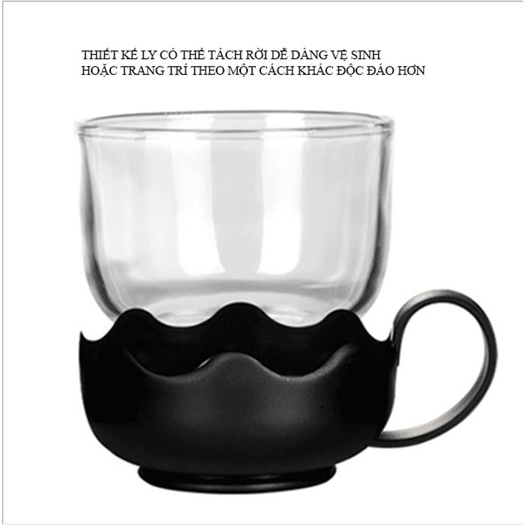 Bộ Ấm Pha Trà Thủy Tinh Kèm 4 Tách Lưới Lọc Inox 304 Không Gỉ | BigBuy360 - bigbuy360.vn