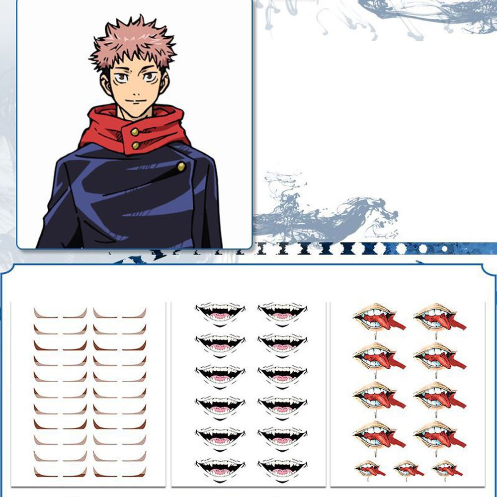 Hình xăm dán tạm thời chống thấm nước họa tiết anime Yuji Itadori Jujutsu Kaisen Ingeumaki