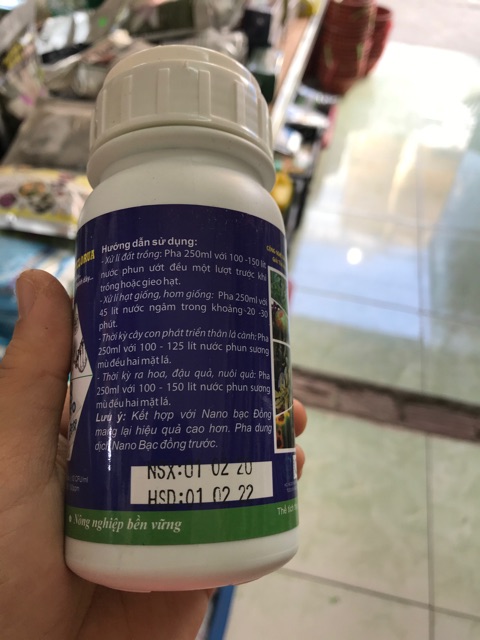 Chế phẩm phòng trị nấm khuẩn Nano Đồng Oxyclorua- chai 250ml