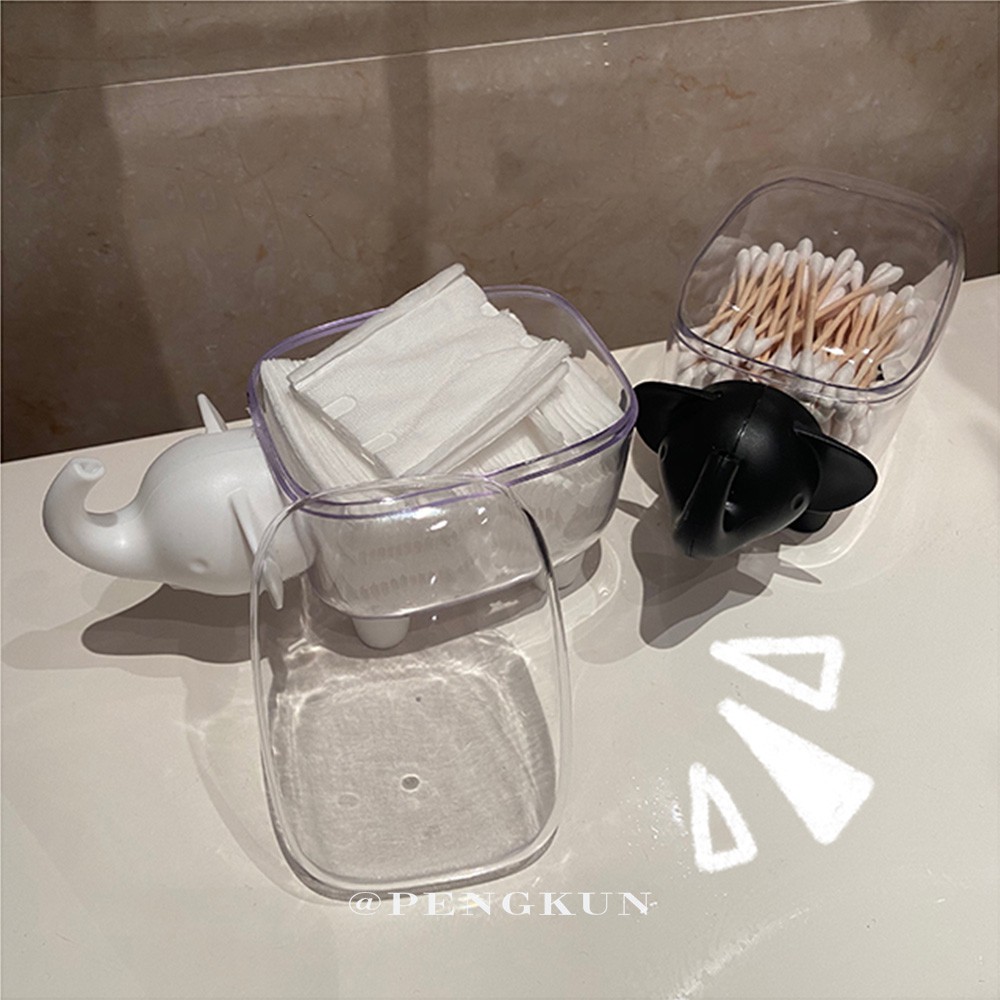 Hộp Đựng Tăm Bông / Tăm Bông cotton Hình Chú Voi mini