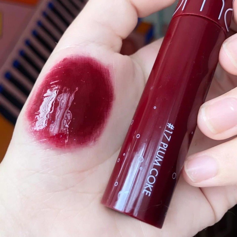 son romand bóng màu 17 Đỏ rượu vang (Romand Juicy Lasting Tint 17)